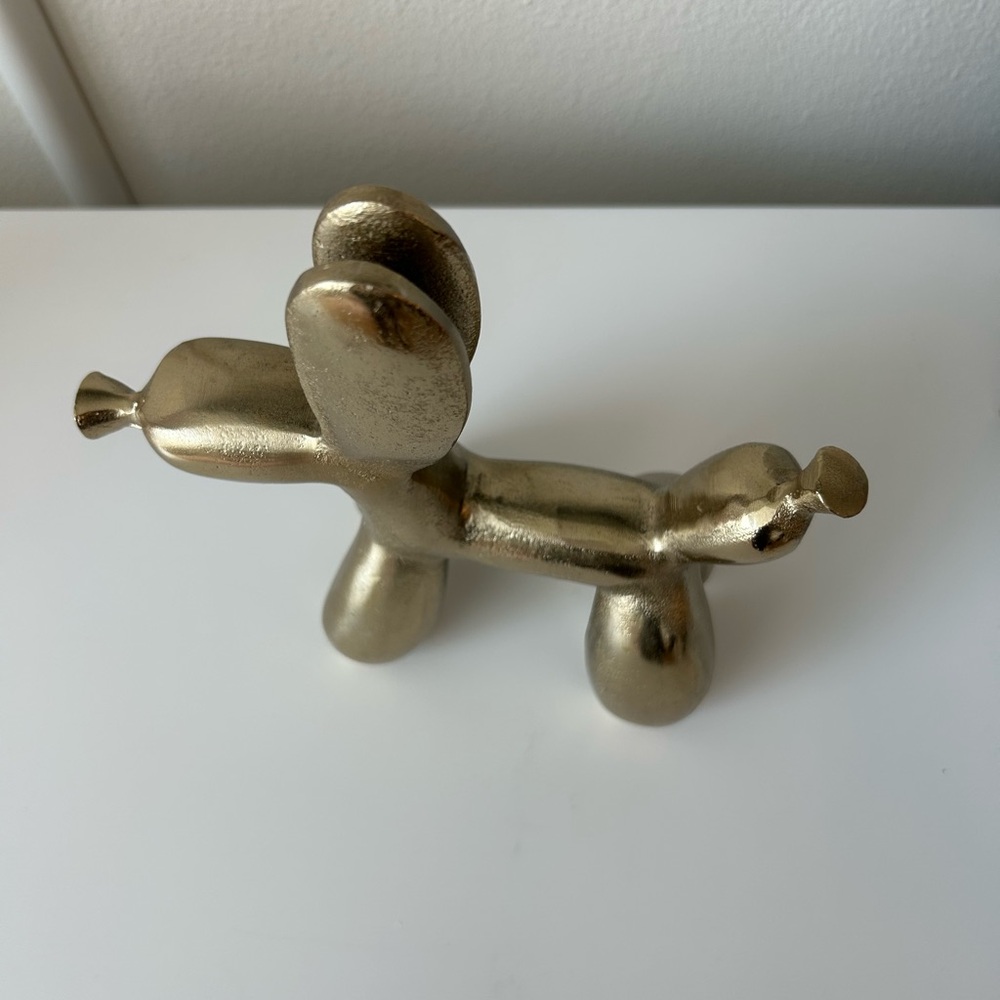 Gold balloon dog decoration - Picture 2 of 5